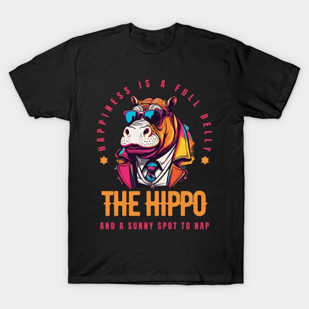 The Hippo T-Shirt by Pearsville